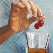 Cherries, an oil painting by Jessie Boone