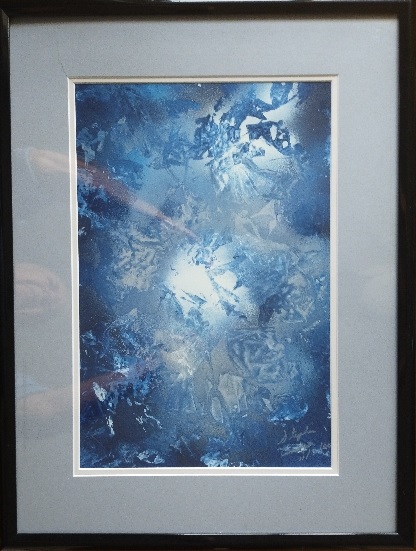 Ice, an acrylic abstract painting by Stephen Corrigan