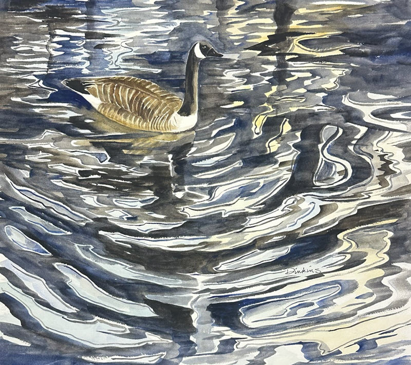 Reflections, a watercolor painting by Bill Dinkins