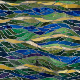 Paint Ridges Ridges, an acrylic panel painting on canvas by Michael W Hensley