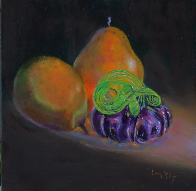 Pearanormal, an oil painting by Linda McCoy
