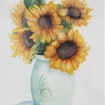 Sunflowers, a watercolor painting by Starr Winmill Shebesta